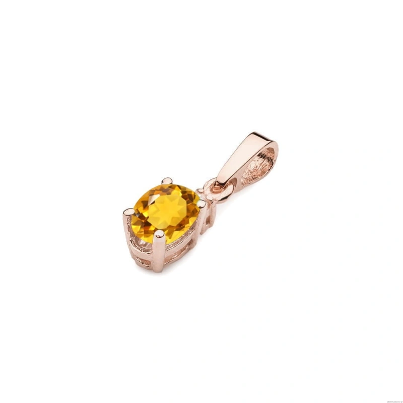 Zawieszka Z0001 Cytryn 0,60ct różowe złoto