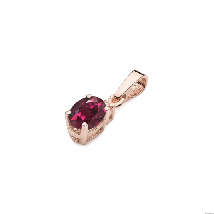 Zawieszka Z0001 Rodolit 0,50ct różowe złoto