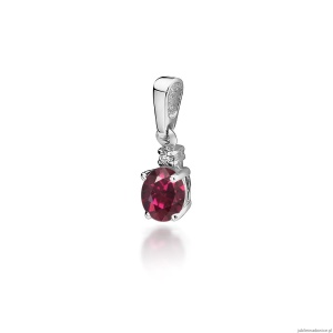 Zawieszka Z0001 Rodolit 0,50ct białe złoto