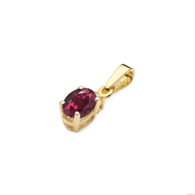 Zawieszka Z0001 Rodolit 0,50ct żółte złoto