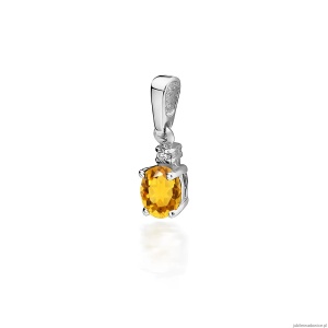 Zawieszka Z0001 Cytryn 0,60ct białe złoto