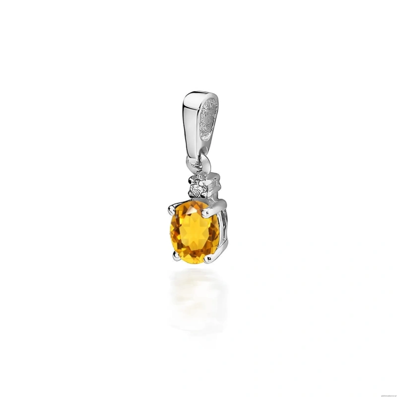 Zawieszka Z0001 Cytryn 0,60ct białe złoto