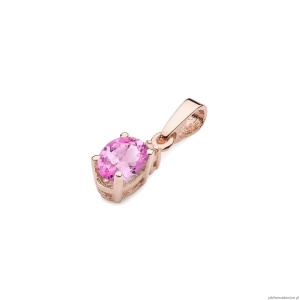 Zawieszka Z0001 Różowy Topaz 0,50ct różowe złoto
