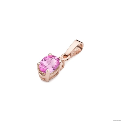 Zawieszka Z0001 Różowy Topaz 0,50ct różowe złoto