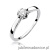 Pierścionek W0062 Diament Labolatoryjny 0,15ct białe złoto