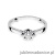 Pierścionek W0062 Diament Labolatoryjny 0,15ct białe złoto