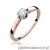 Pierścionek W0062 Diament Labolatoryjny 0,15ct różowe złoto