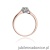 Pierścionek W0062 Diament Labolatoryjny 0,15ct różowe złoto