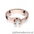 Pierścionek W0163 Diament Laboratoryjny 0,30ct różowe złoto