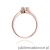 Pierścionek W0163 Diament Laboratoryjny 0,30ct różowe złoto