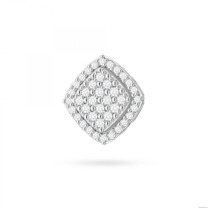 Zawieszka Z0568 z diamentami białe złoto