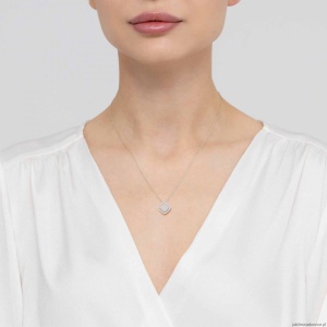 Zawieszka Z0568 z diamentami białe złoto