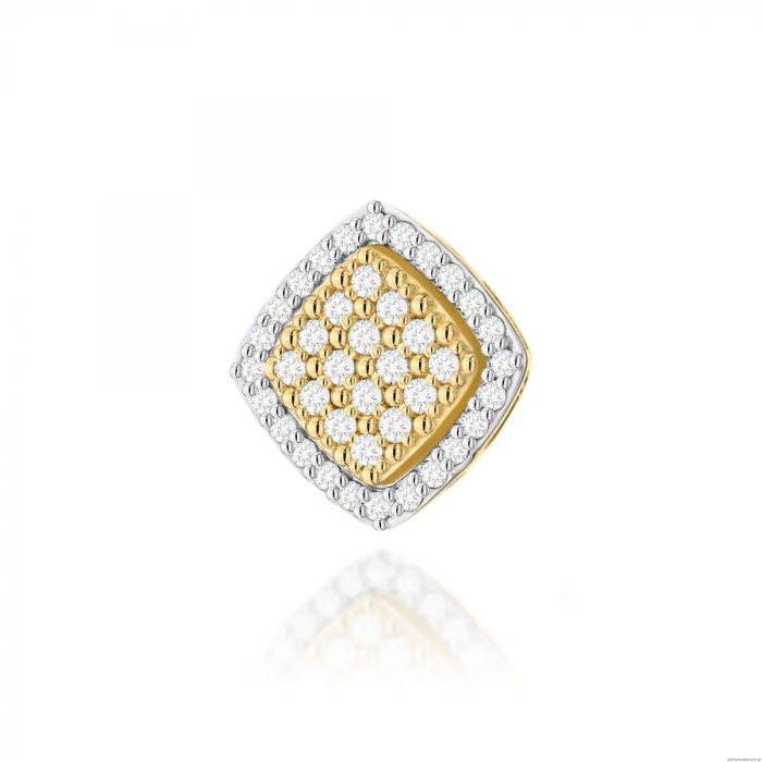 Zawieszka Z0568 z diamentami żółte złoto