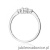 Pierścionek W0627 Diament 0,03ct białe złoto