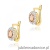 Kolczyki K0574 Morganit 2 x 0,40ct żółte złoto