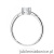 Pierścionek W0656 Diament Laboratoryjny 0,50ct białe złoto