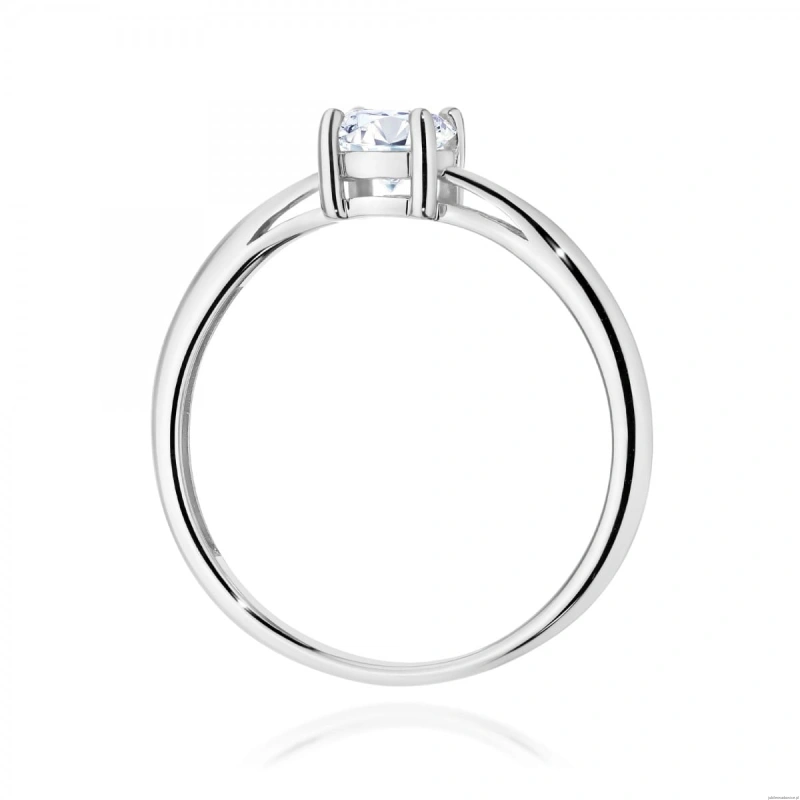 Pierścionek W0656 Diament Laboratoryjny 0,50ct białe złoto