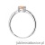 Pierścionek W0656 Morganit 0,40ct białe złoto