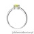 Pierścionek W0656 Oliwin 0,60ct białe złoto