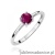 Pierścionek W0656 Rodolit 0,60ct białe złoto