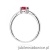 Pierścionek W0656 Rubin 0,60ct białe złoto