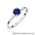 Pierścionek W0656 Szafir 0,50ct białe złoto