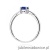 Pierścionek W0656 Szafir 0,50ct białe złoto