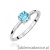 Pierścionek W0656 Topaz 0,50ct białe złoto