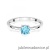 Pierścionek W0656 Topaz 0,50ct białe złoto