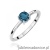 Pierścionek W0656 Topaz London Blue 0,50ct białe złoto
