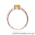 Pierścionek W0656 Cytryn 0,50ct różowe złoto