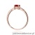 Pierścionek W0656 Granat 0,60ct różowe złoto