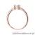 Pierścionek W0656 Diament Laboratoryjny 0,50ct różowe złoto