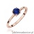 Pierścionek W0656 Szafir 0,50ct różowe złoto