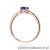 Pierścionek W0656 Szafir 0,50ct różowe złoto