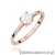 Pierścionek W0656 Biały Szafir 0,60ct różowe złoto