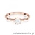 Pierścionek W0656 Biały Szafir 0,60ct różowe złoto