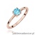 Pierścionek W0656 Topaz 0,50ct różowe złoto