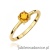 Pierścionek W0656 Cytryn 0,50ct żółte złoto