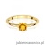Pierścionek W0656 Cytryn 0,50ct żółte złoto