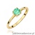 Pierścionek W0656 Szmaragd 0,50ct żółte złoto