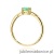 Pierścionek W0656 Szmaragd 0,50ct żółte złoto