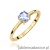 Pierścionek W0656 Tanzanit 0,50ct żółte złoto