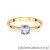 Pierścionek W0656 Tanzanit 0,50ct żółte złoto