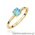 Pierścionek W0656 Topaz 0,50ct żółte złoto