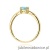 Pierścionek W0656 Topaz 0,50ct żółte złoto