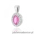 Zawieszka Z0574 Szafir Różowy 0,45ct białe złoto