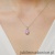 Zawieszka Z0574 Szafir Różowy 0,45ct białe złoto