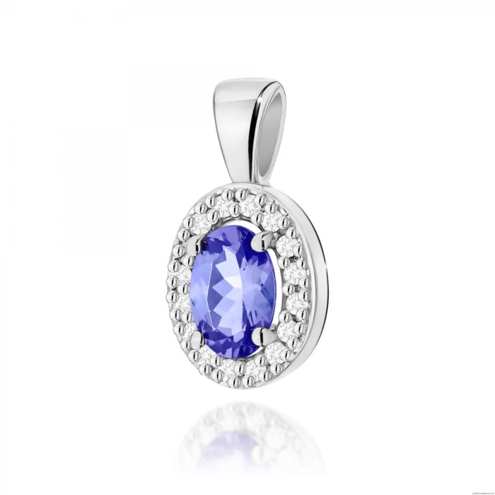 Zawieszka Z0574 Tanzanit 0,40ct białe złoto