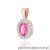 Zawieszka Z0574 Topaz Różowy 0,50ct różowe złoto